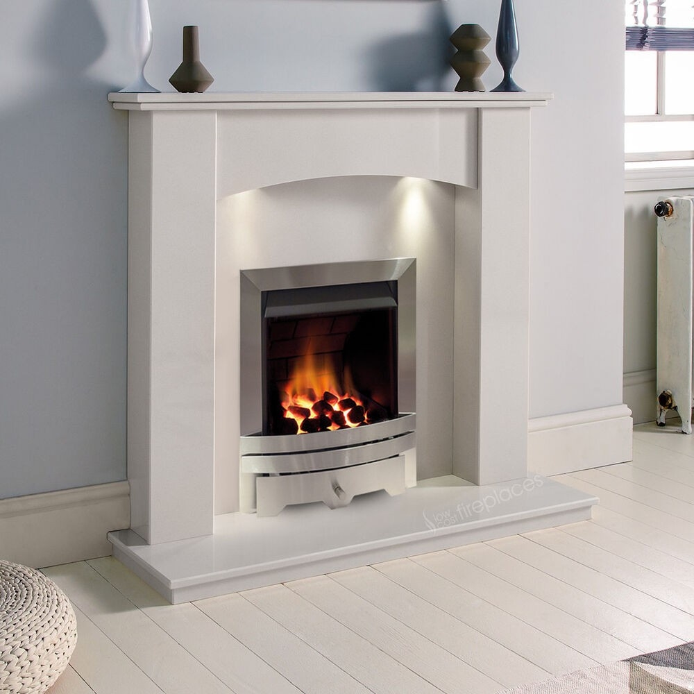 fantastic white marble stone curved gas surround silver fire fireplace suite gas fireplace mantel surrounds picture