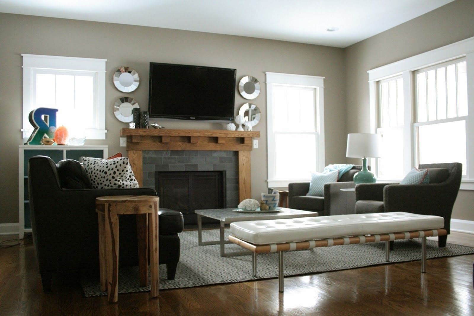 fascinating 20 interesting fireplace design ideas for your home | narrow living living room setup with fireplace image