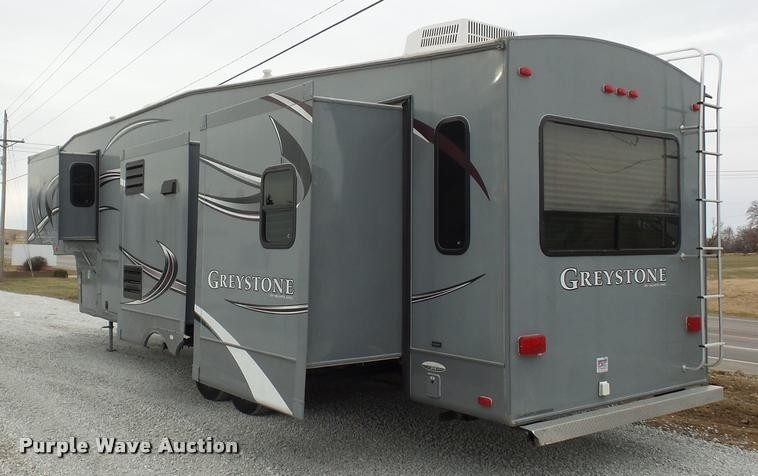 fascinating 2012 greystone 33qx camper in clinton, mo | item da5806 sold | purple wave greystone electric fireplace manual image