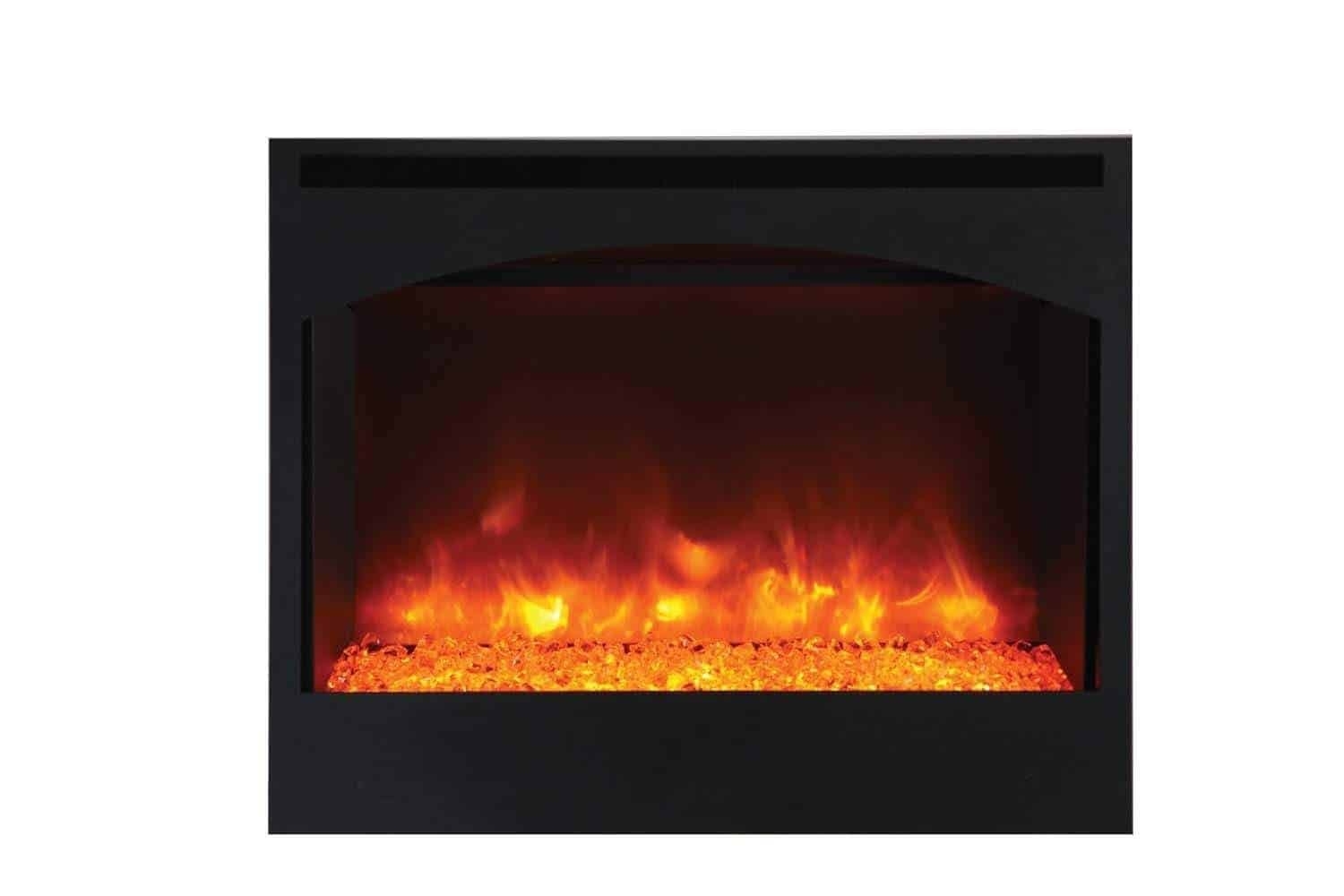 fascinating amantii zero clearance series built in electric fireplace with arched cheap electric fireplaces clearance image