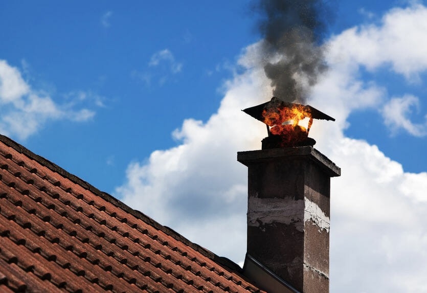 fascinating chimney fires: everything you need to know about them fireplace smokes into house picture