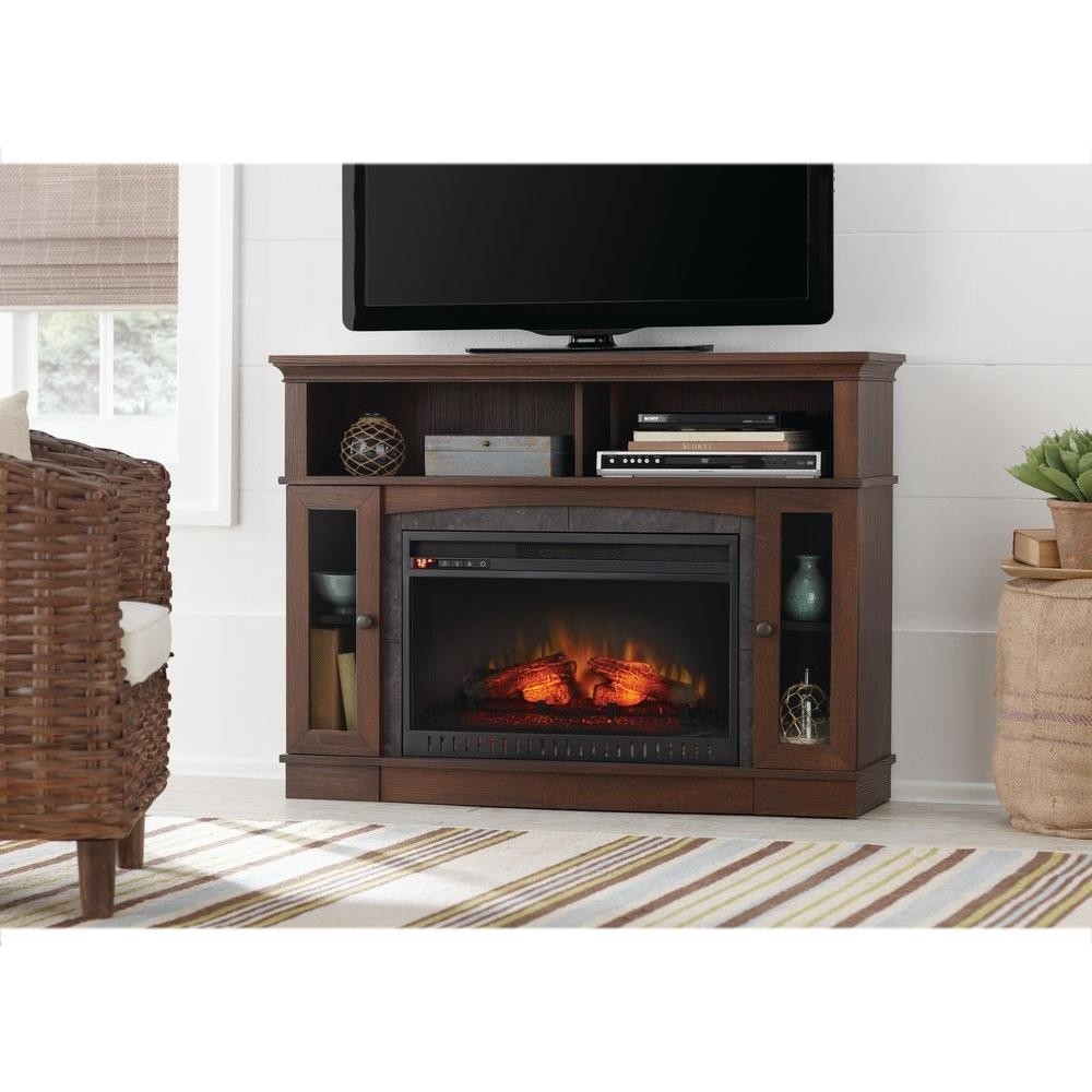 fascinating home decorators collection grafton 46 in tv stand infrared electric electric fireplace at home depot image