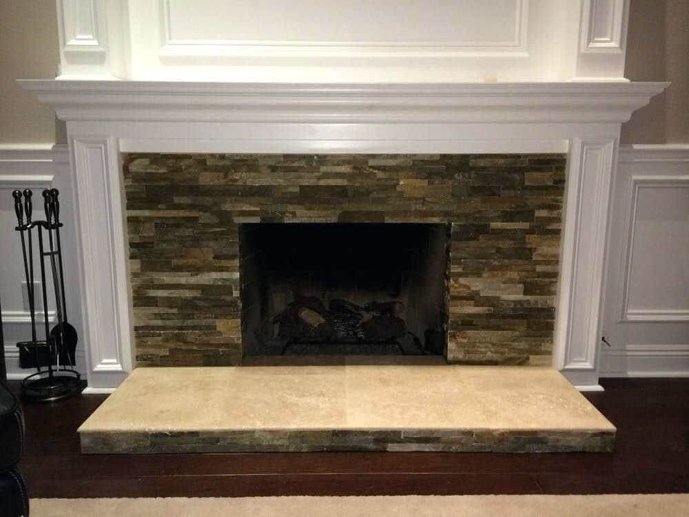 fascinating pinfuzzy bunny on fireplace (with images) | fireplace remodel how to redo a fireplace with stone image