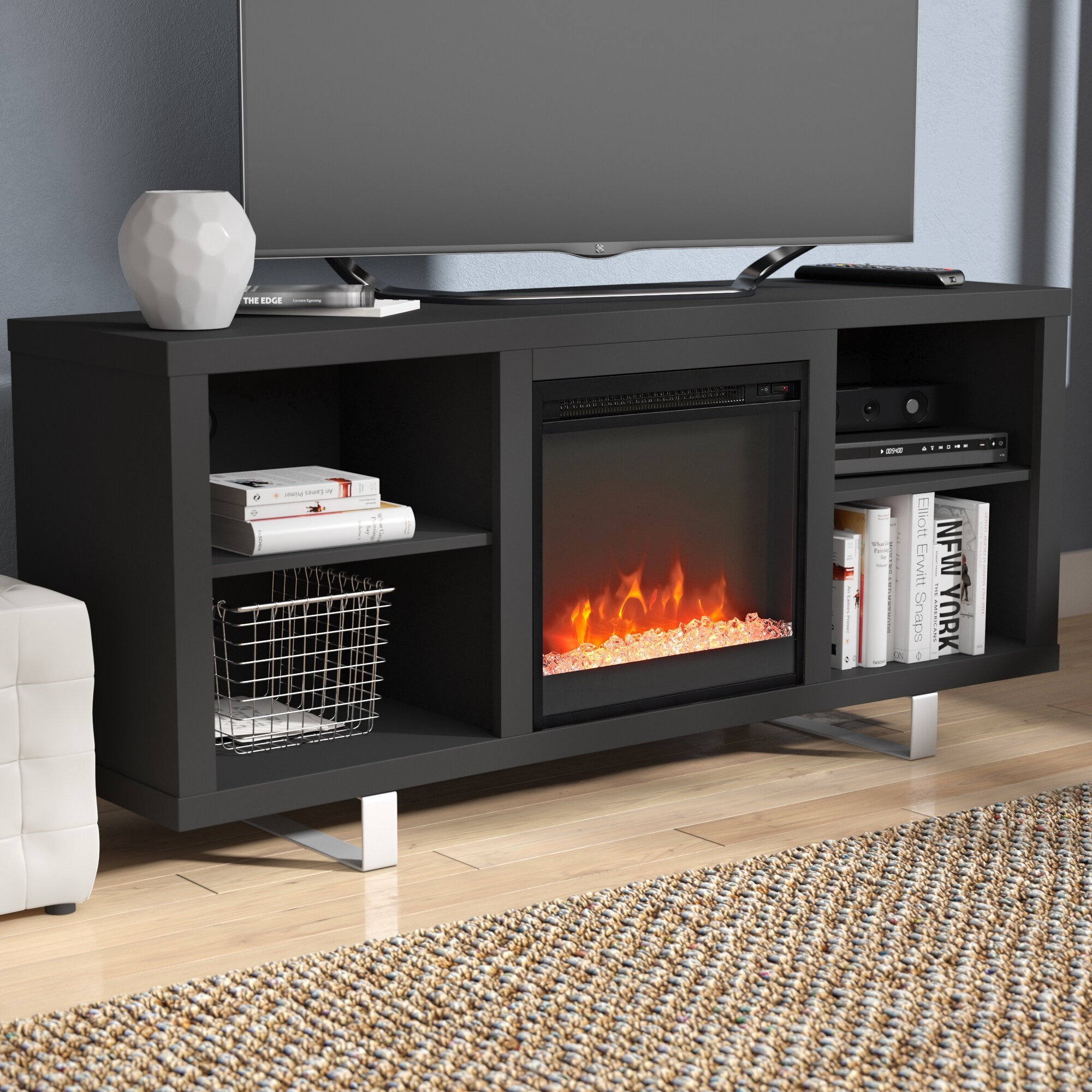 fascinating white fireplace tv stand ideas on foter electric fireplace and tv stand combo photo