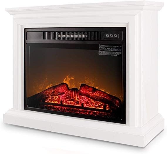 get lowes $150 amazon: belleze 31" 1400w deluxe insert fireplace heater electric fireplace insert amazon image