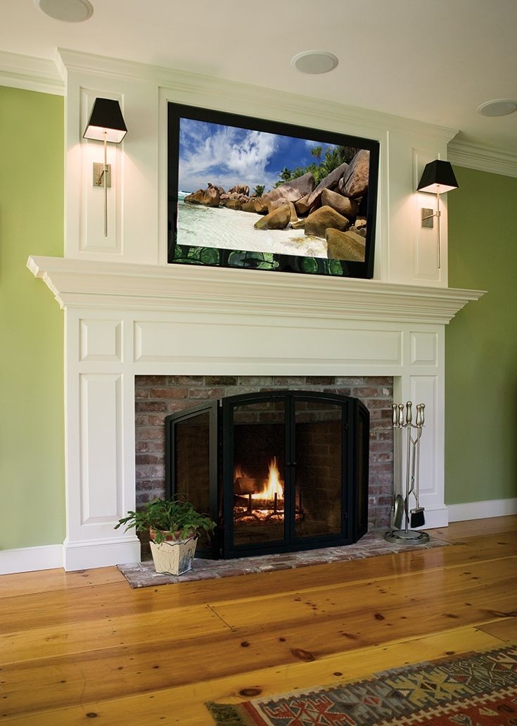 Alluring Flat Screen Tv Mounted Over Fireplace Recommended