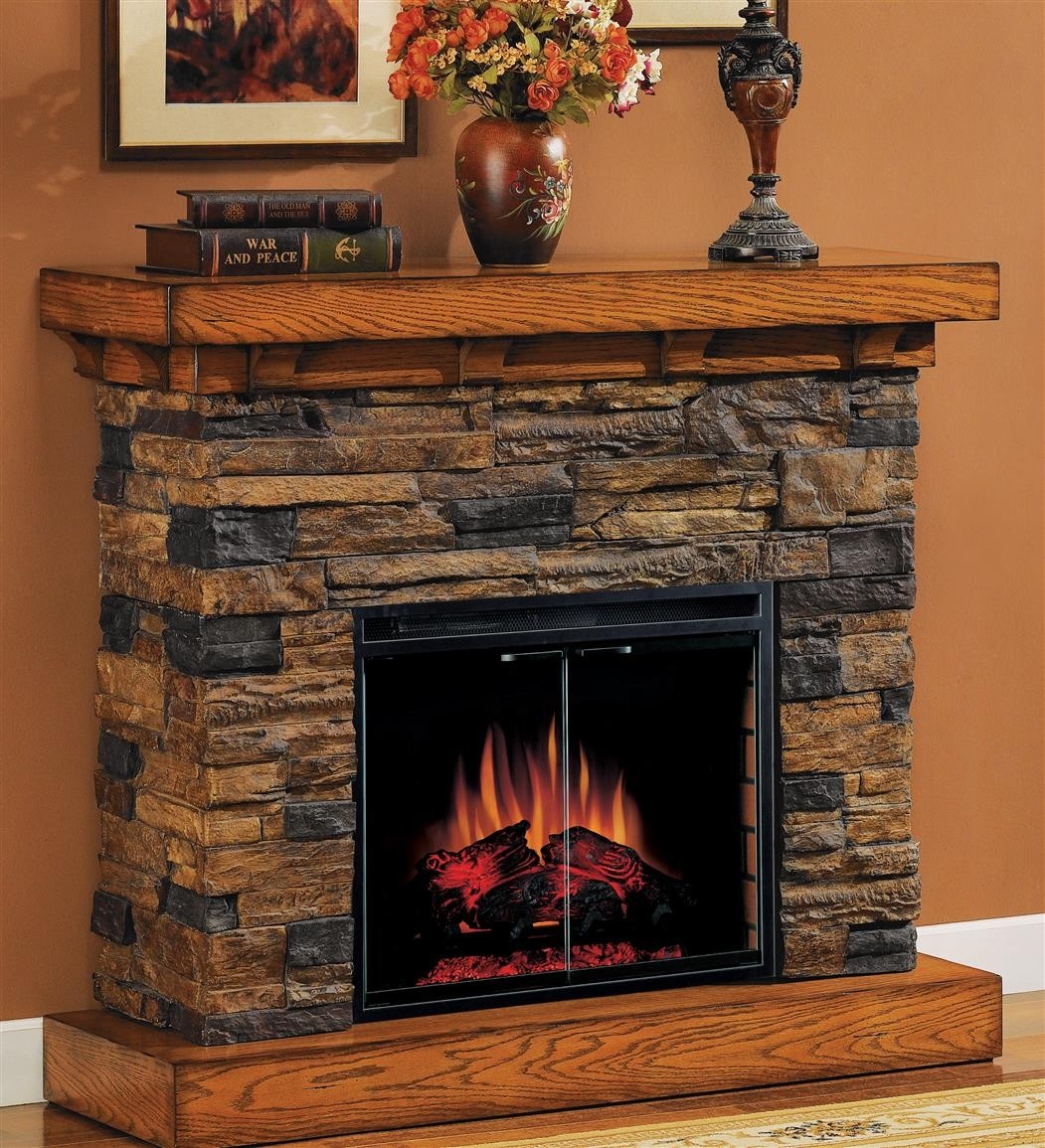 get lowes classic flame™ flagstone electric fireplace 175732, fireplaces at fake stone for fireplace pics