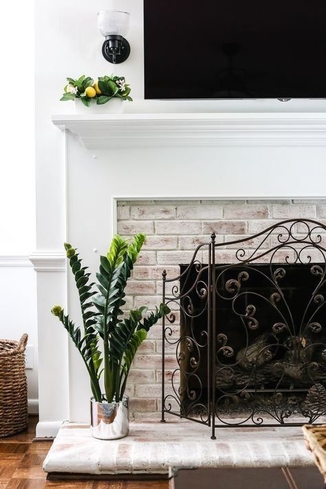 get lowes diy lime washed brick fireplace bless'er house modern design in lime wash brick fireplace picture