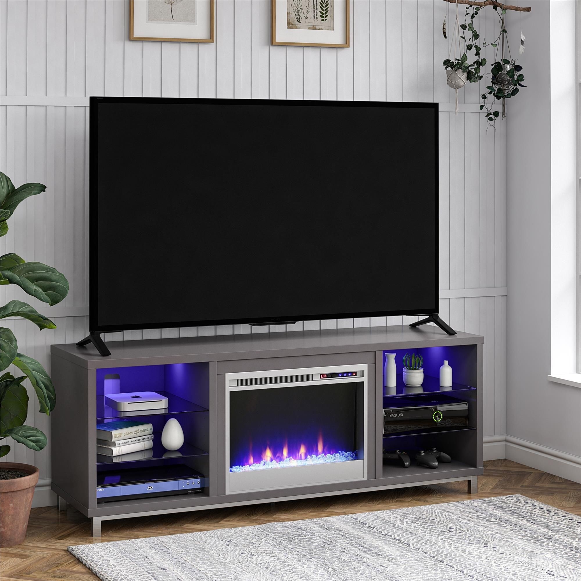 get lowes free 2 day shipping buy ameriwood home lumina fireplace tv stand for walmart electric fireplace tv stand picture