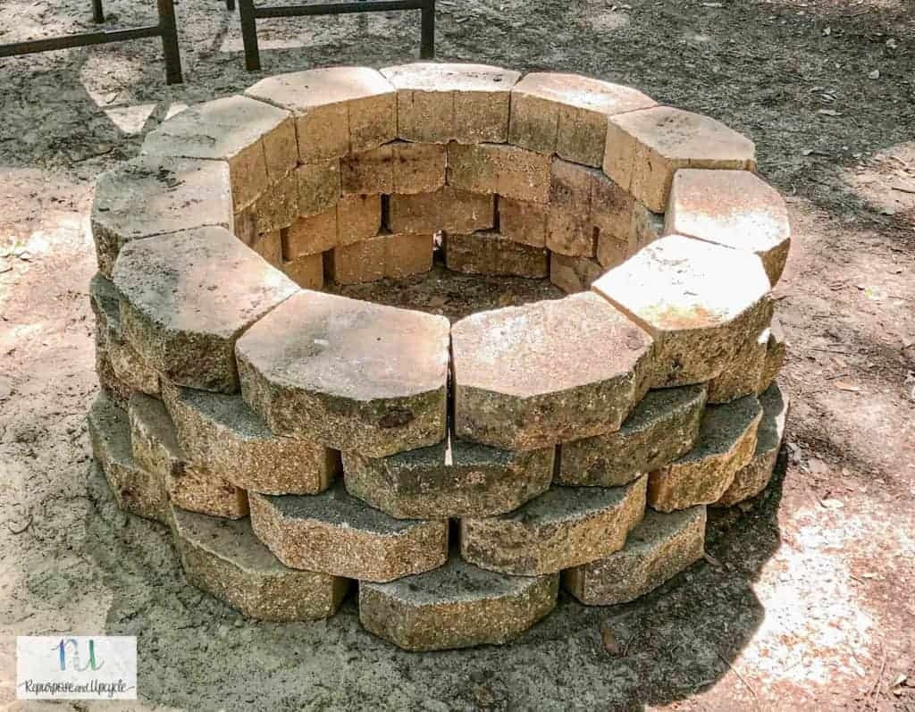 get lowes how to build a simple concrete paver fire pit in about one hour how to make a fire in a fireplace image