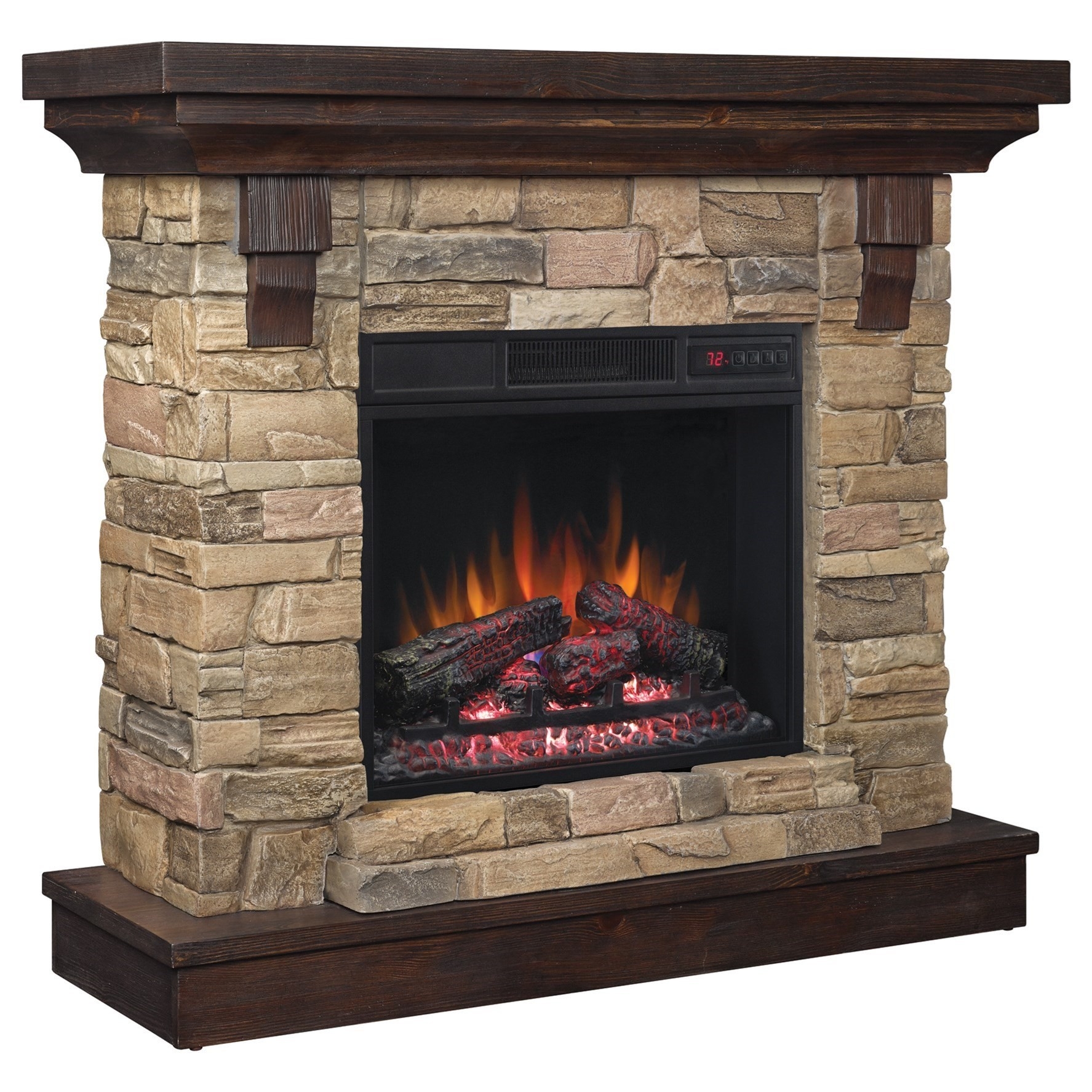good classicflame eugene 23" wall mantel electric fireplace | westrich cheap electric fireplace with mantel photo