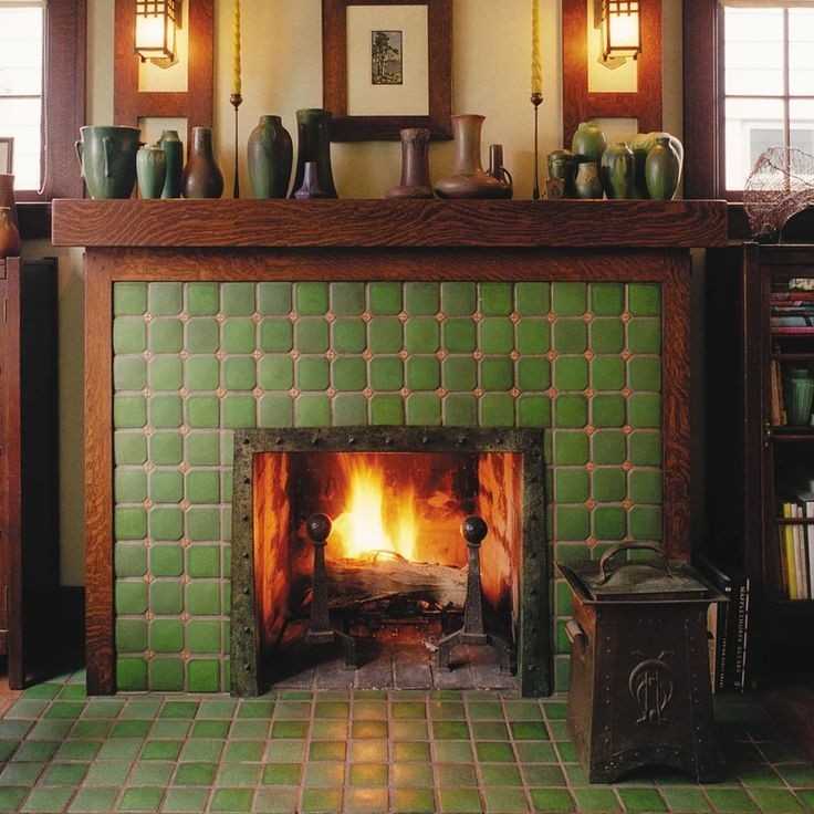 good clipped corners fireplace | craftsman fireplace, fireplace tile corner fireplace mantels and surrounds photo