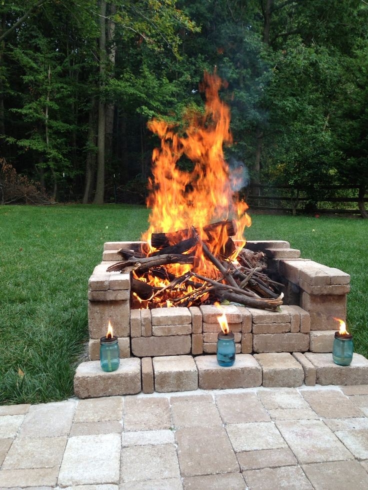 good make your own firepit | backyard, outdoor fireplace, fire pit backyard how to make a outside fireplace photo