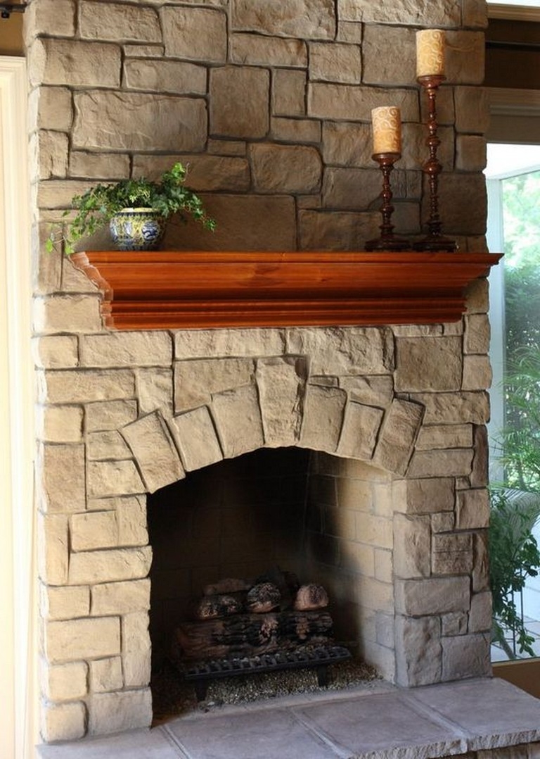 gorgeous 26 awesome traditional stone fireplace decorating ideas you can copy light colored stone fireplace image