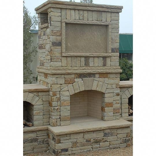 gorgeous 36 in firerock arched masonry outdoor wood burning fireplace | outdoor firerock masonry fireplace kits photo
