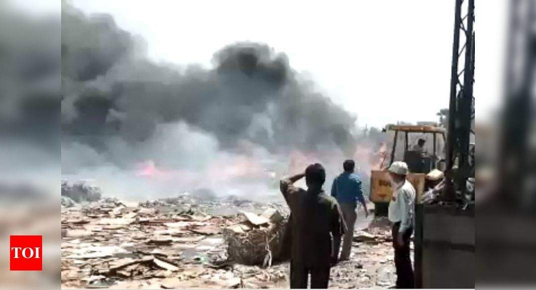 gorgeous fire in thane today: fire breaks out at paper mill in kalyan, no how to make a fireplace out of paper picture