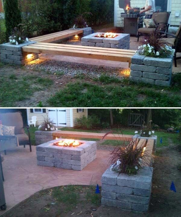 gorgeous more ideas below: diy square round cinder block fire pit how to make building outdoor fireplace with cinder blocks photo
