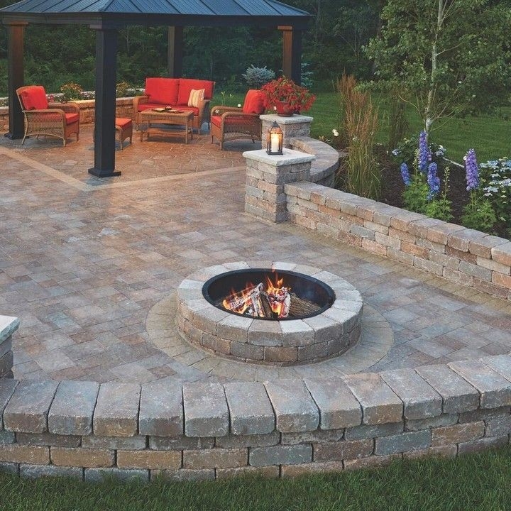 image of 12 best outdoor fire pit ideas to do it yourself | patio pavers design outdoor fireplace plans do yourself picture