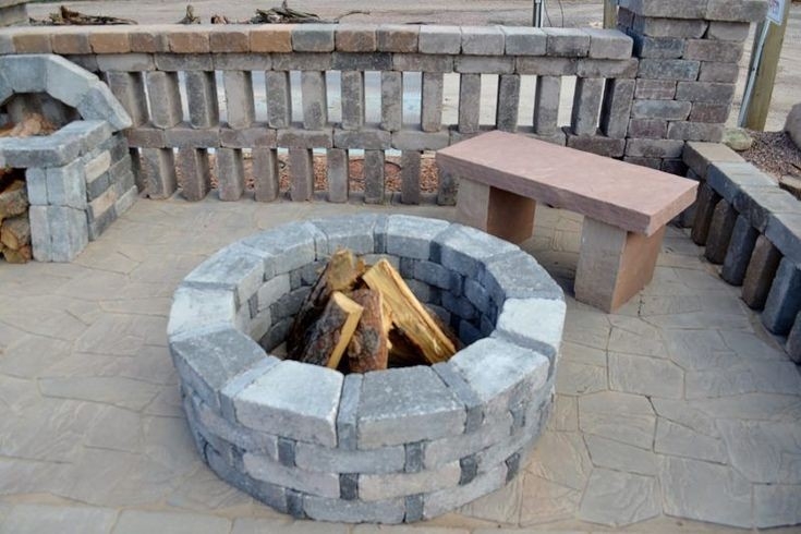 image of cinder block fire pit design ideas and tips how to build it # how to build a outdoor fireplace with cinder blocks picture