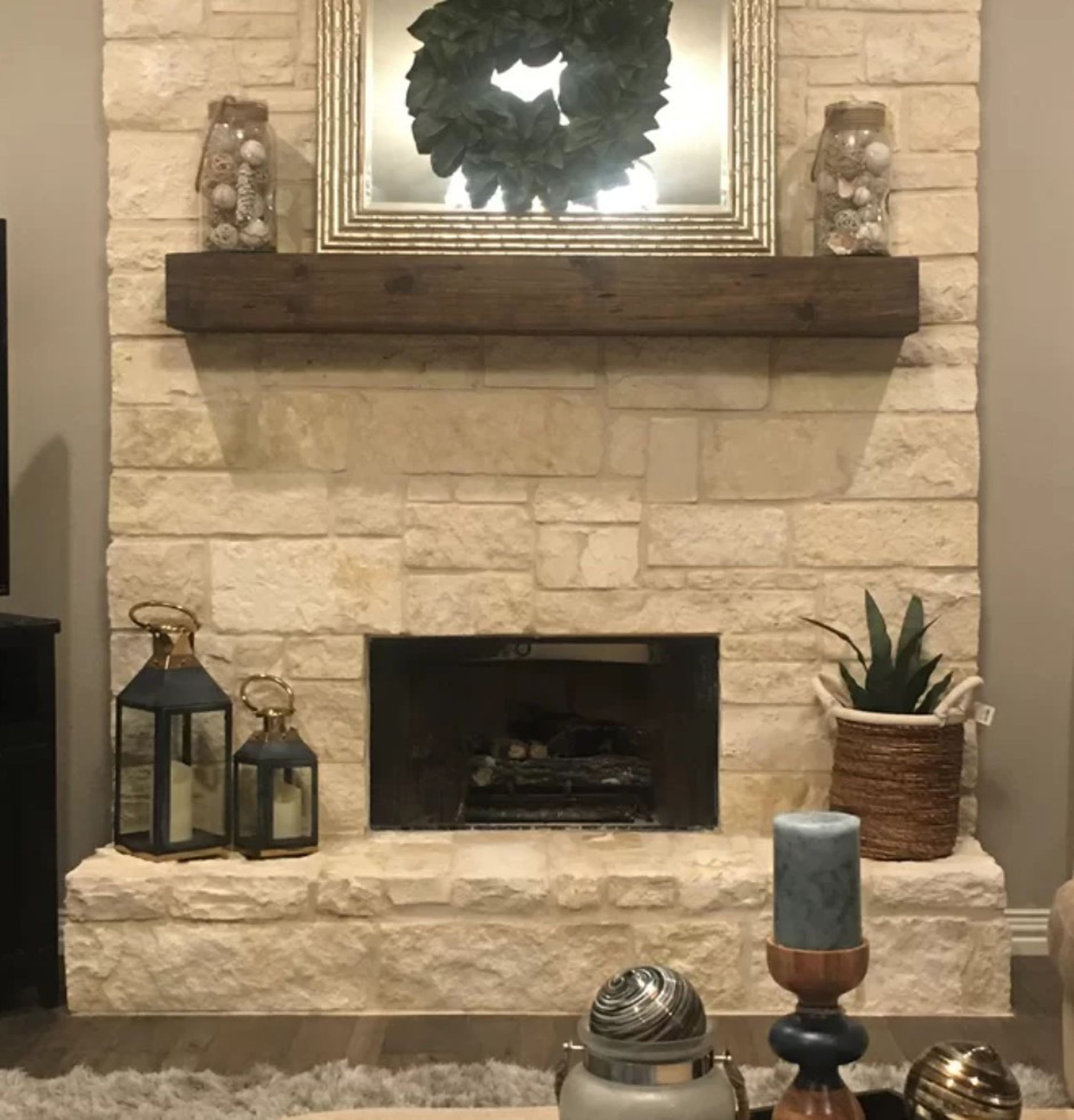 image of fireplace mantel shelf | stone fireplace designs, rustic fireplace rustic fireplace mantel shelf picture