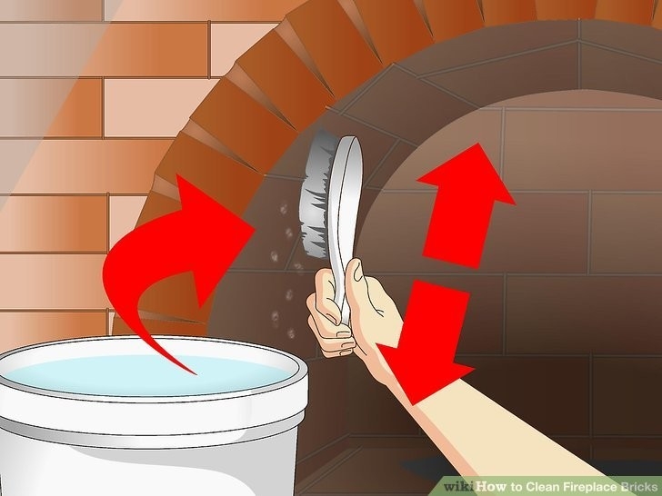 image of how to clean fireplace bricks: 11 steps (with pictures) wikihow how to clean bricks around a fireplace image