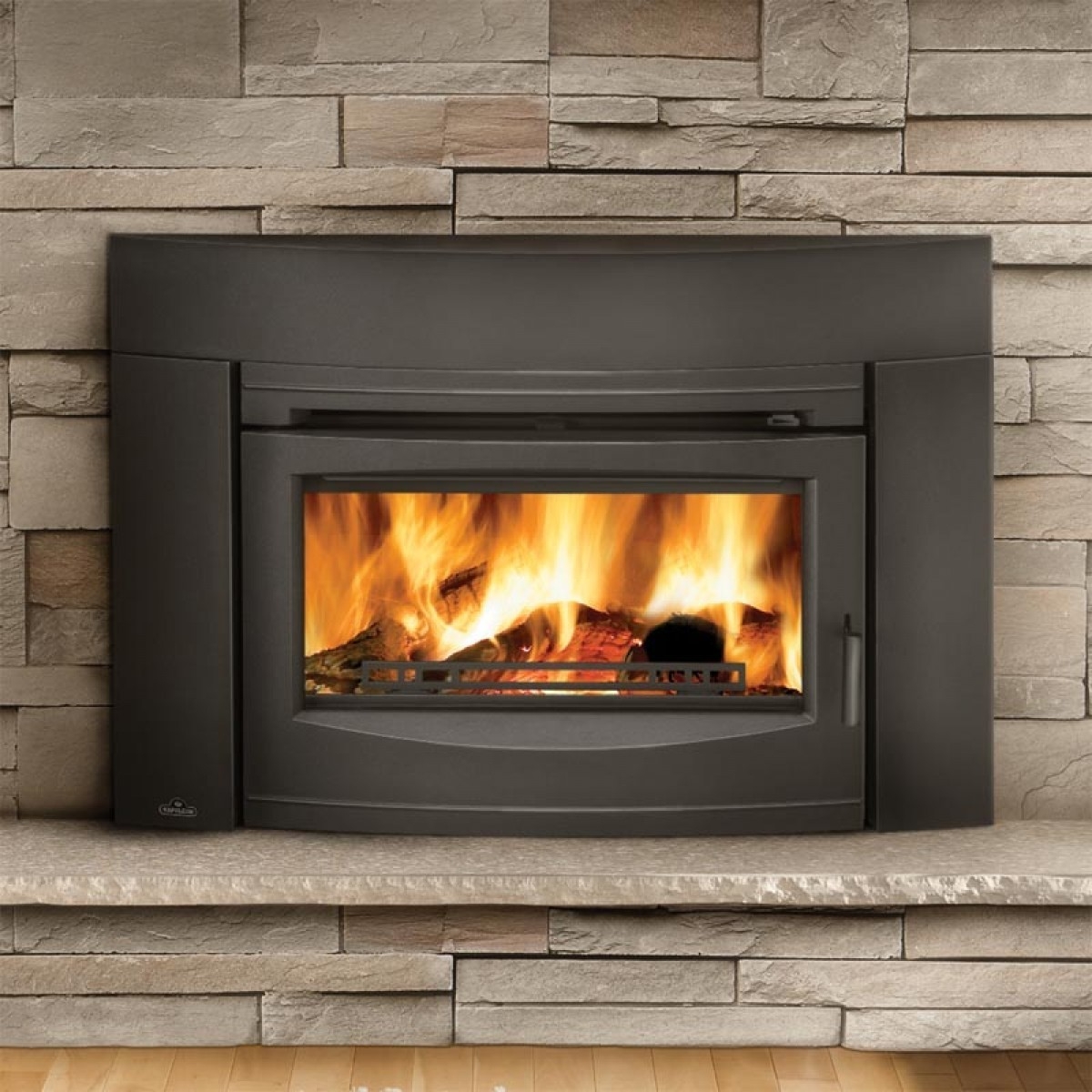 image of napoleon epi3 wood burning fireplace insert w/cast iron surround and replacement gas fireplace fronts pics