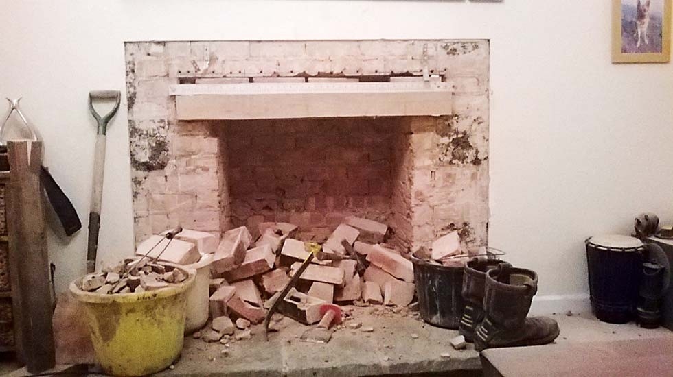 image of opening up a fireplace: costs, regs and how to | homebuilding &amp; renovating how to put out a fireplace pics