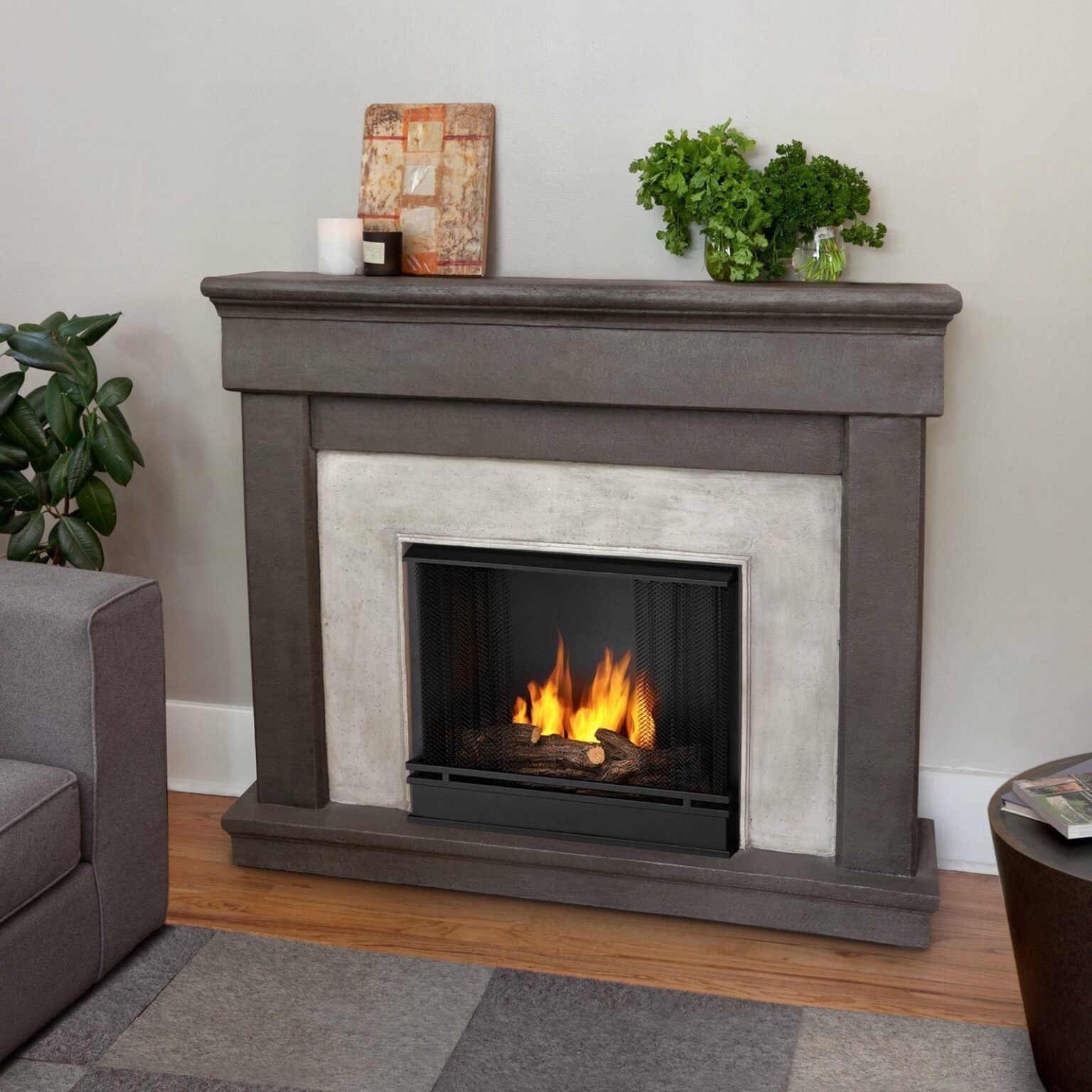 image of real flame cascade cast ventless gel fireplace dune stone walmart code for fireplace hearth picture