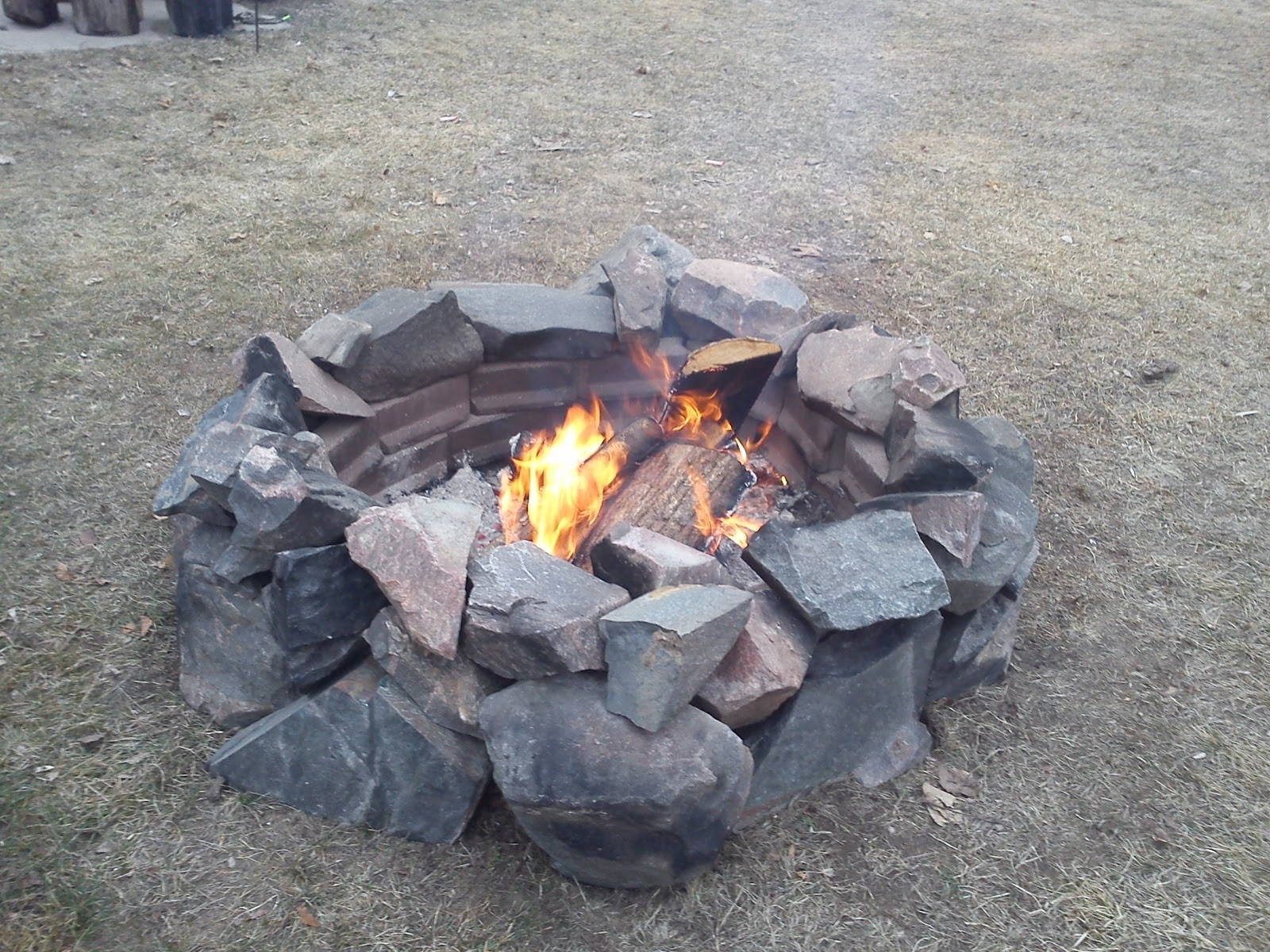 image of the handy woman jill of all trades: diy, how to build a backyard how to build a fire in a fireplace photo