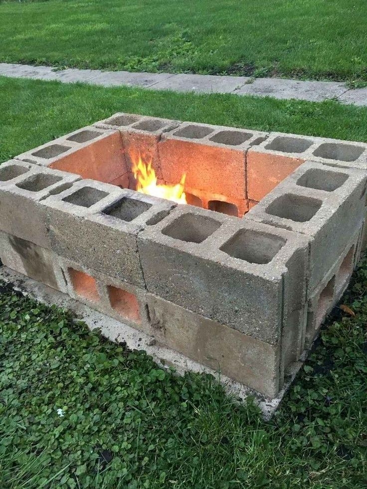 inspirational 15 cozy outdoor fire pit seating design ideas for backyard structhome how to build outdoor fireplace with cinder blocks photo