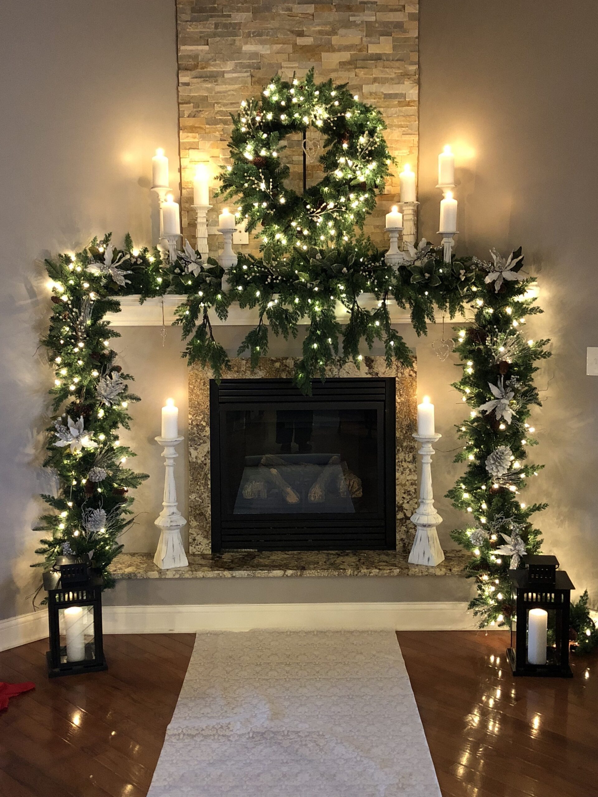 inspirational christmas home wedding | wedding fireplace decorations, wedding fireplace christmas decorations pictures image