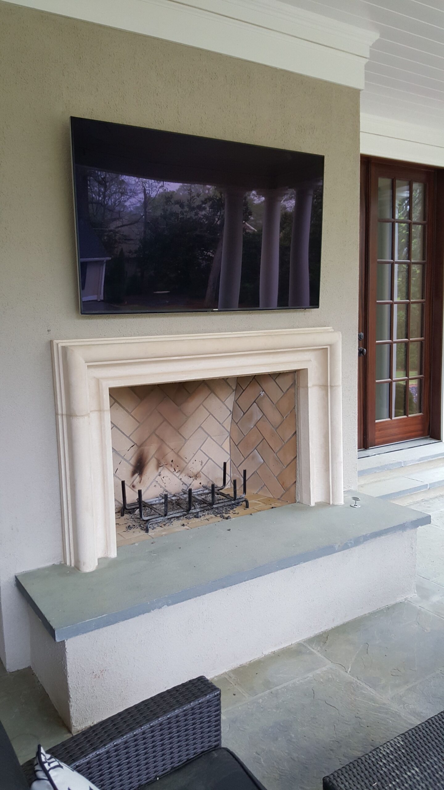 inspirational modern cast stone or concrete fireplace surround | cast stone modern stone fireplace mantels image