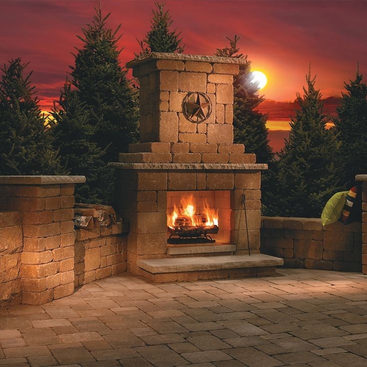 inspirational victorian stone outdoor wood burning fireplace kit | fireplace kits outdoor wood burning fireplace kits photo