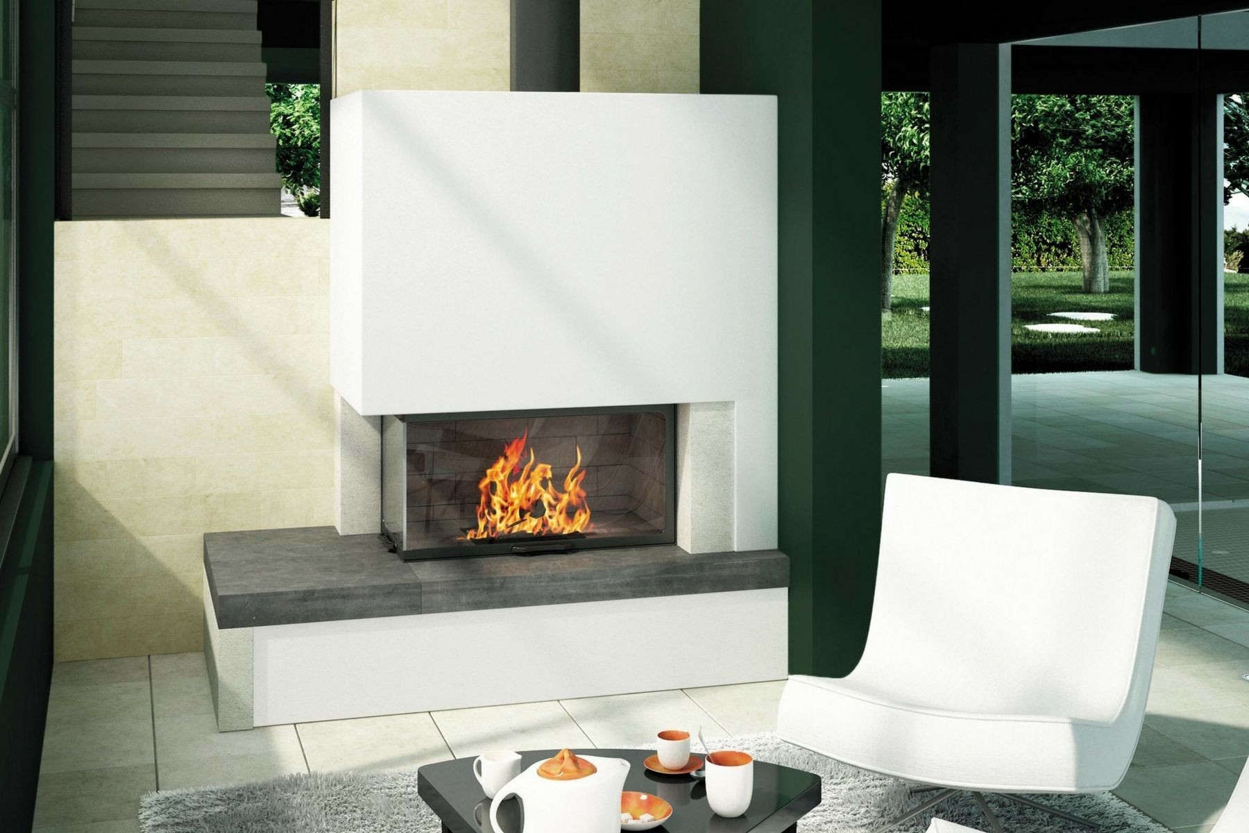 inspiring axis h1200vlg two sided wood burning fireplace | fireplace, wood two way wood fireplace pics