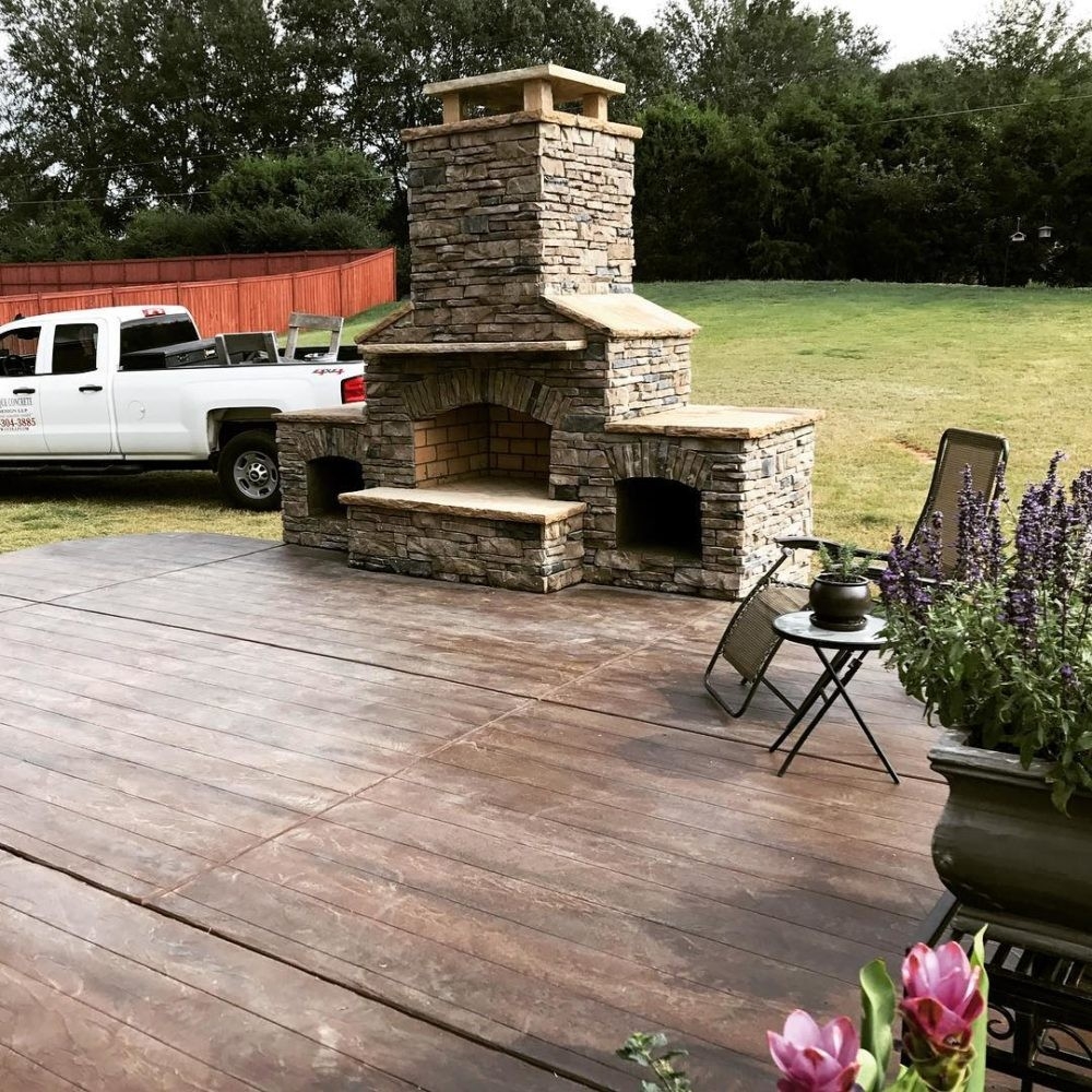 inspiring firepits &amp; outdoor fireplaces • unique concrete design llp, greenville images of outdoor fireplaces picture