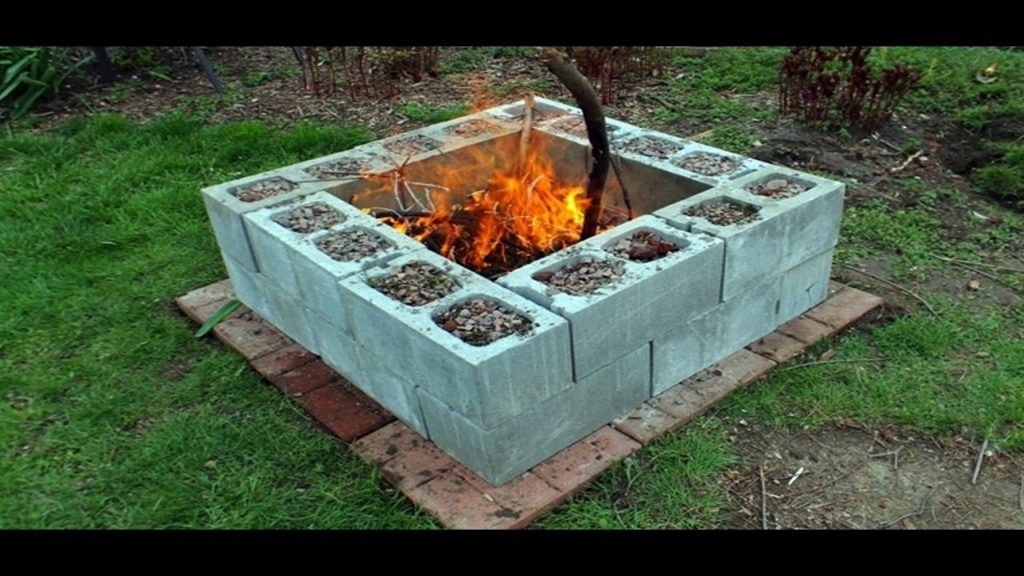 lowes 14 cool diy cinder block fire pits diycraftsguru how to build a outdoor fireplace with cinder blocks image