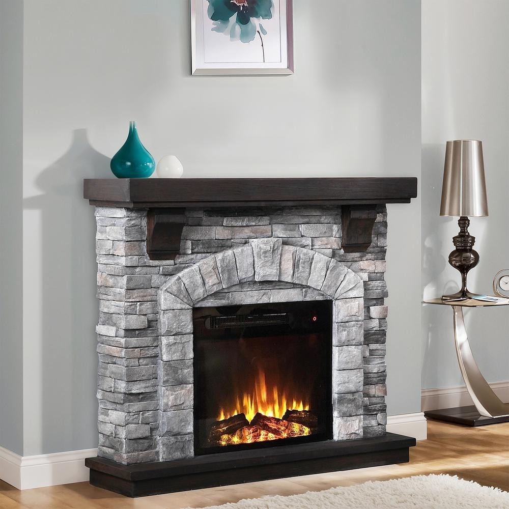 lowes 45 in freestanding electric fireplace in gray ffp20121 the home depot fireplace heater home depot pics