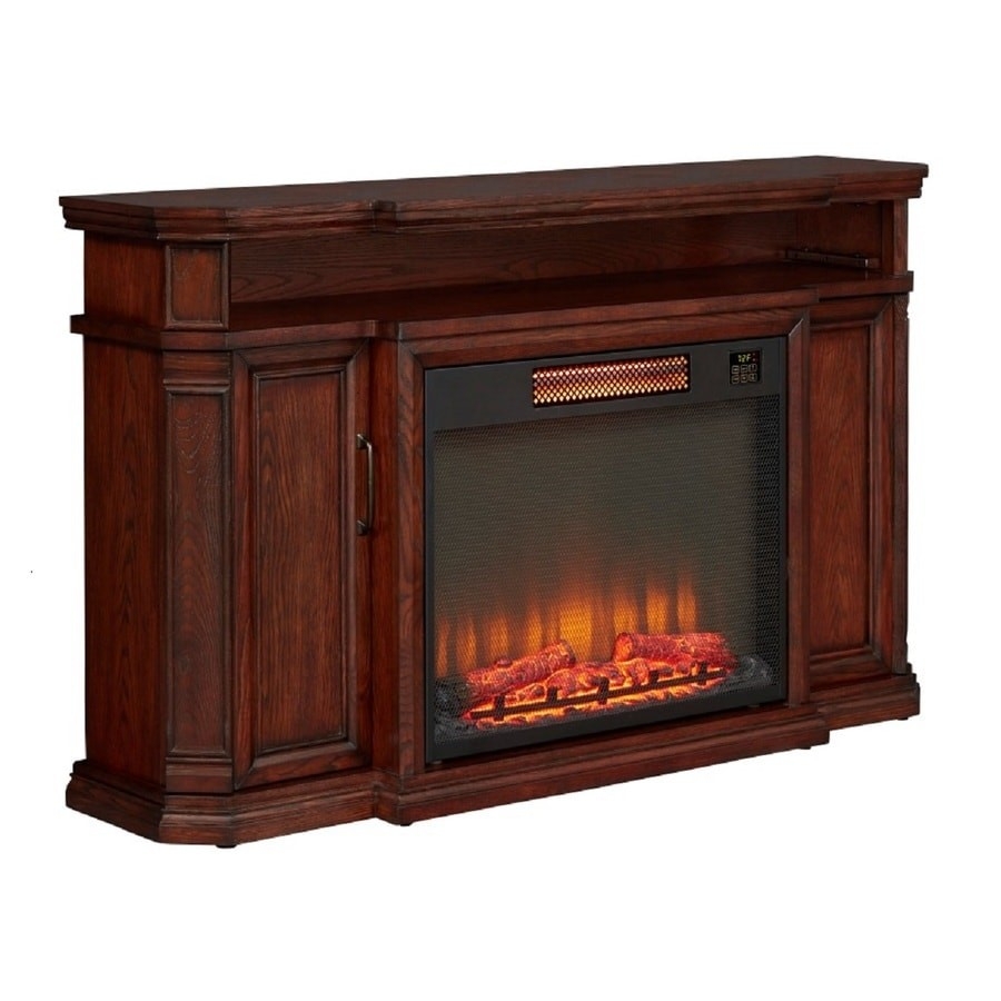 lowes electric fireplace media center lowes style selections 48 in w 4,800 electric fireplaces at lowes pics