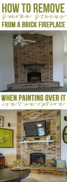 lowes how to remove smoke stains from a brick fireplace surround | hearts and cleaning stone fireplace fronts pics