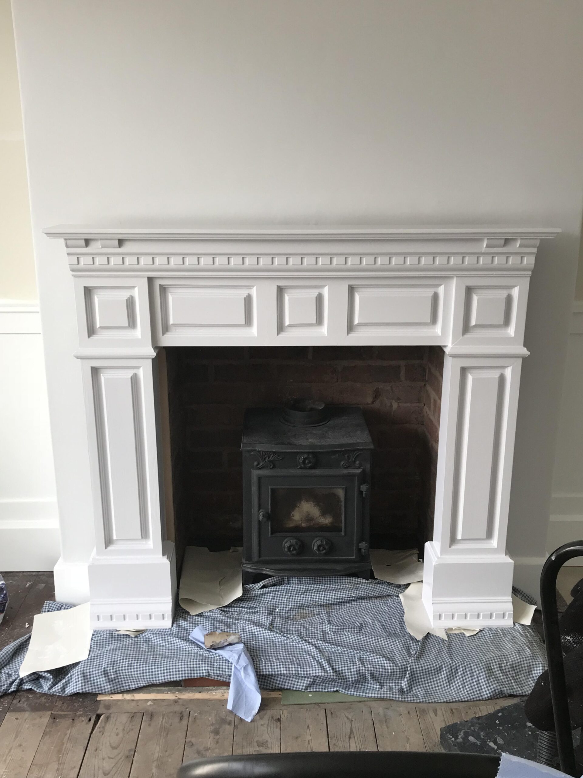 lowes my grandad routed a fire surround for me from scratch moved into my how to build a fireplace mantel from scratch picture