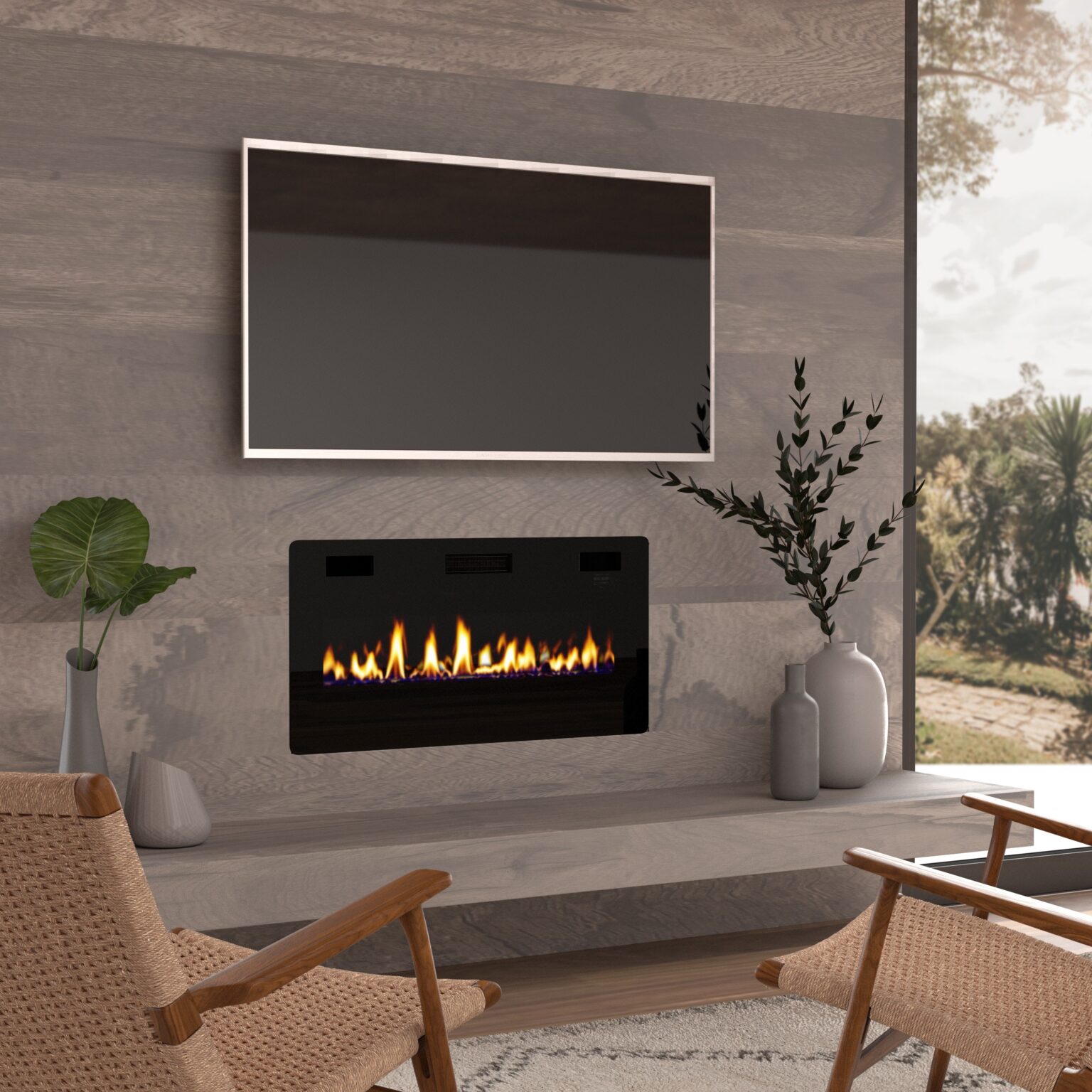 lowes okada 36" electric fireplace insert, 3 86" ultra thin wall mounted/ in fake fire for fireplace pics