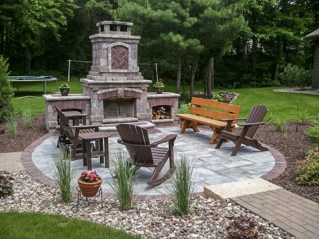 lowes outdoor fireplace landscaping design in appleton, wi outdoor fireplace plans free picture