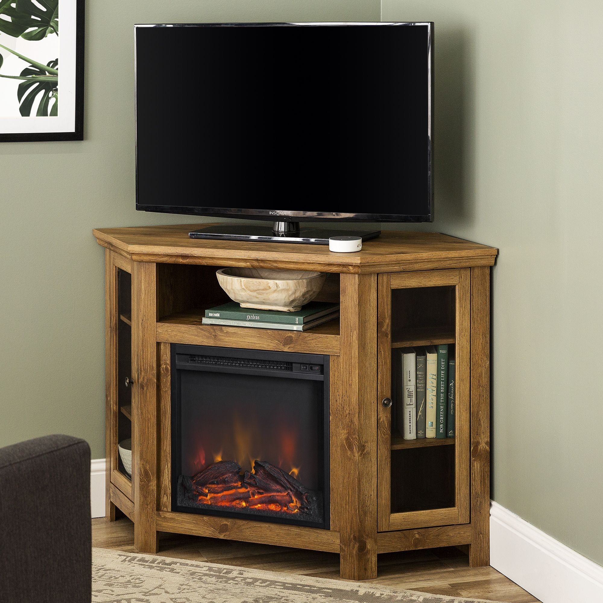 Fantastic Corner Electric Fireplace Tv Stand Top Products