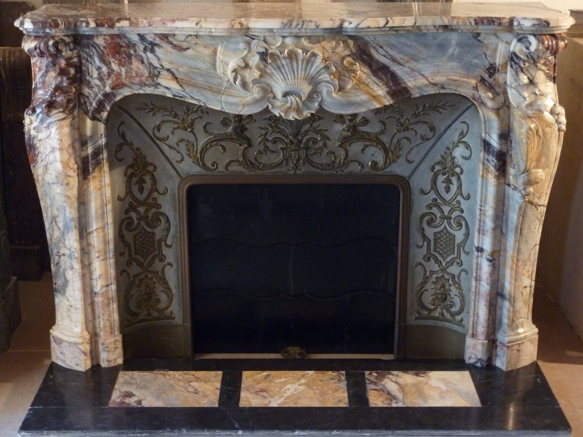 marvelous exceptional, french, louis xv style marble fireplace surround french style fireplace surrounds image