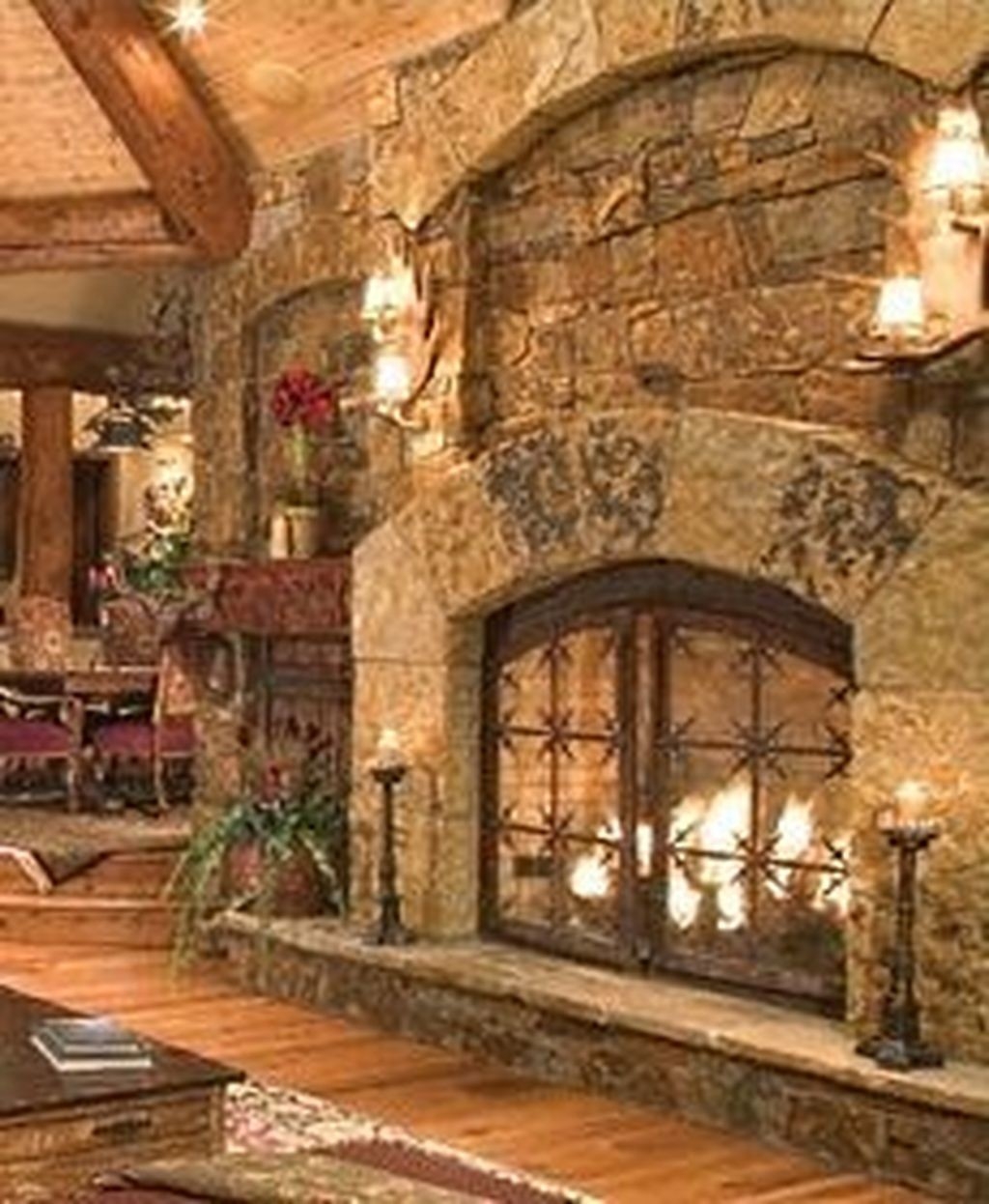 outstanding 44 the best rustic fireplace design ideas for warmness home home stone fireplace decorating ideas photos pics