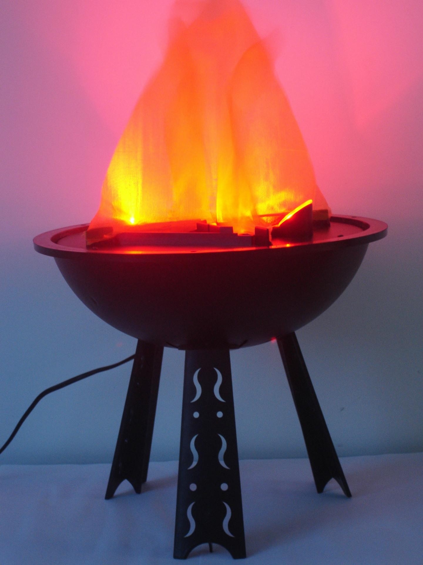 picture of 2021 fake fire flame light hanging bowl style led electric brazier lamp how to light firewood in fireplace picture