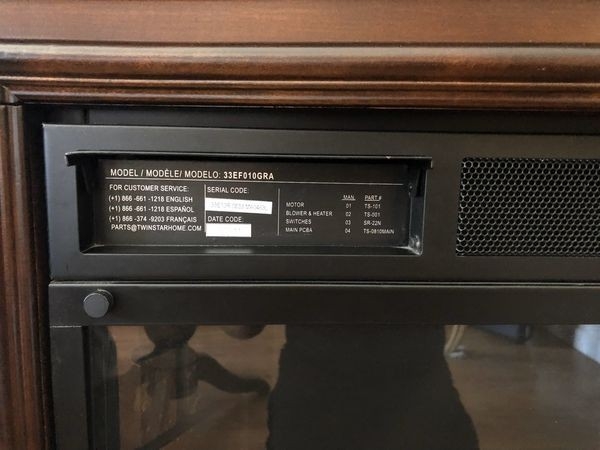 picture of costco twin star electric fireplace/heater with remote for sale in electric fireplace heater costco pics