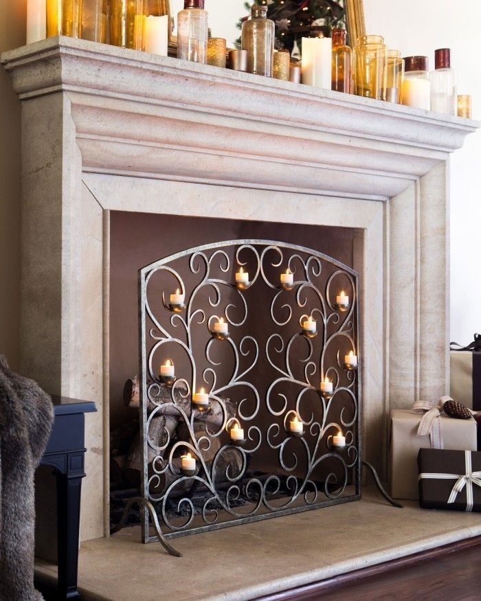 picture of fireplace candle holders 12 lovely designs and ideas for 2021 small decorative fireplace screens pics