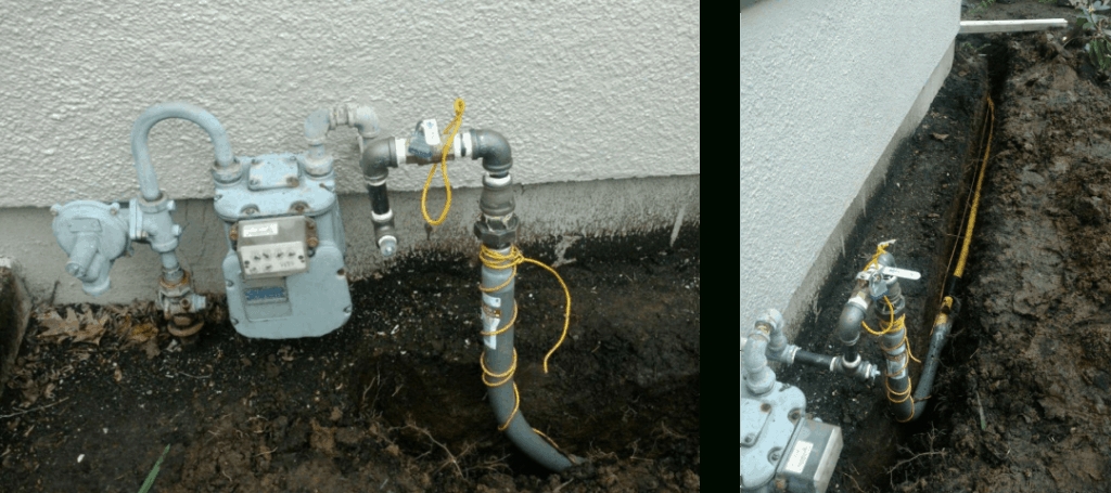 picture of gas line install for fire pits and patio heaters in vancouver how to install propane gas line for fireplace pics