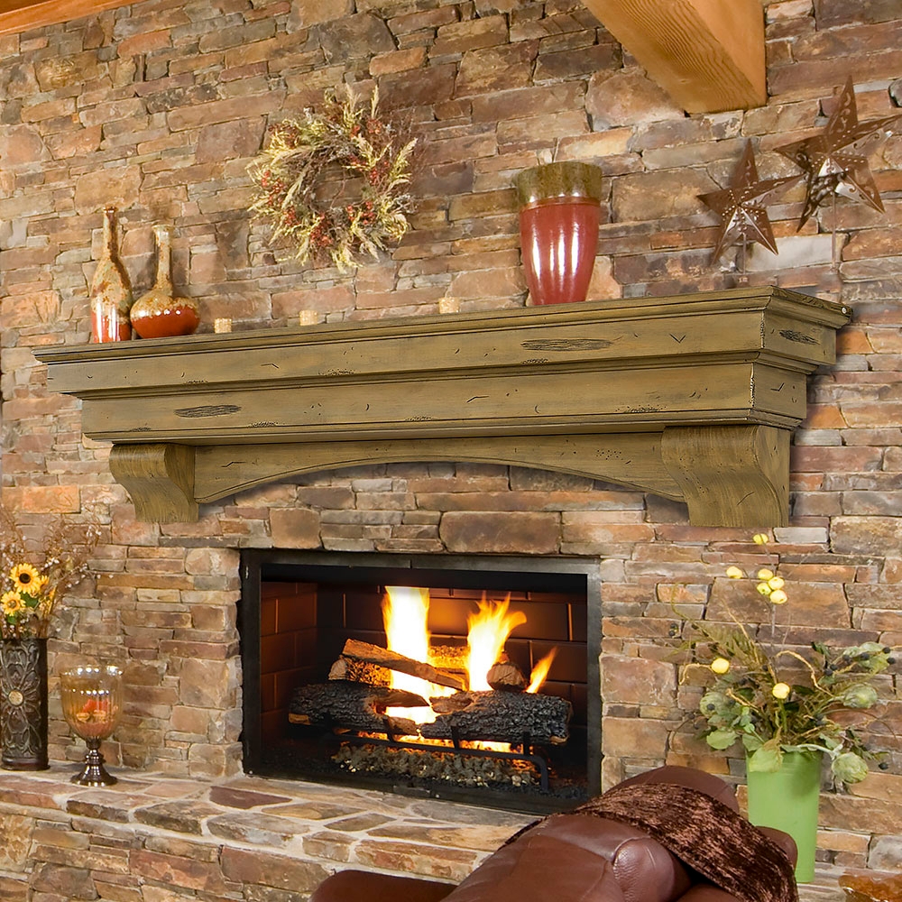 picture of james fireplace mantel shelf in 2020 | cottage fireplace, painted brick installing fireplace mantel shelf picture